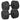 44LB Dumbbell Set Adjustable Weight Plates, Black - AerobicBody