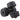 44LB Dumbbell Set Adjustable Weight Plates, Black - AerobicBody
